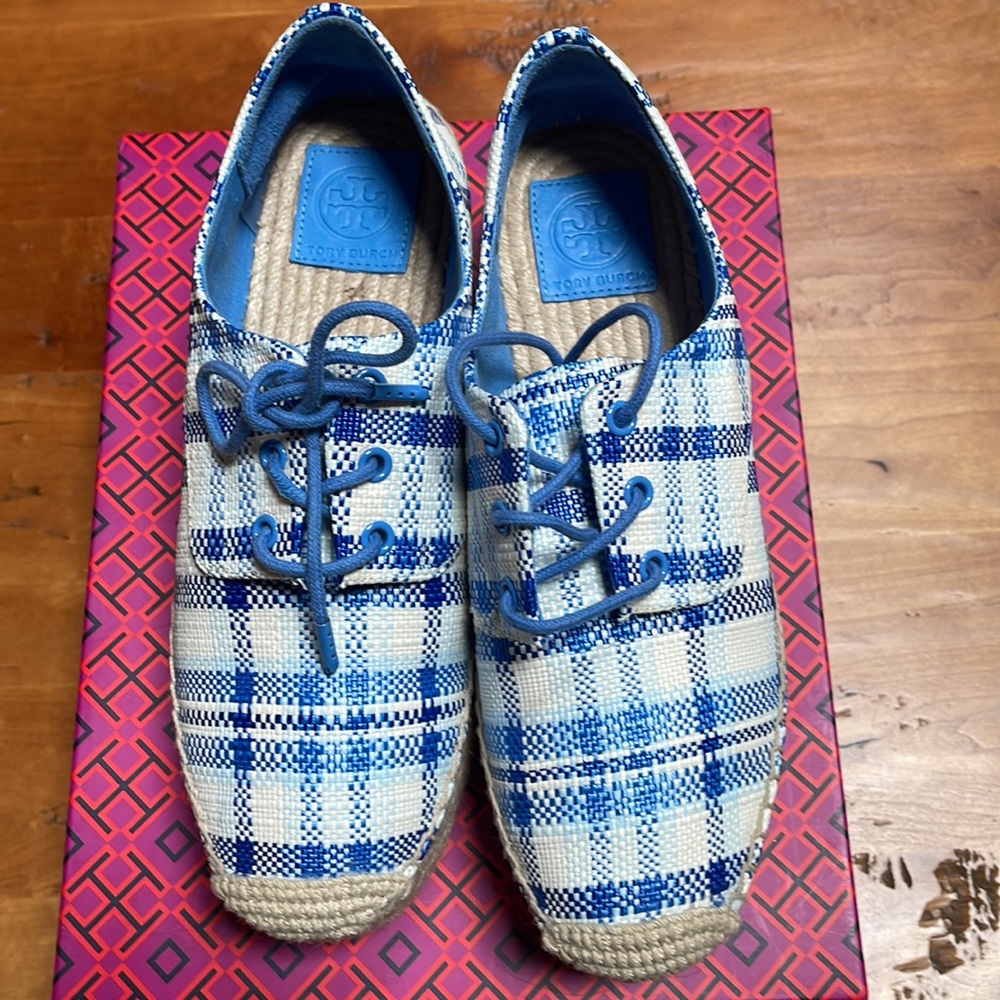 Tory Burch Florence Platform Espadrille/Textile Shoes, Size 8M